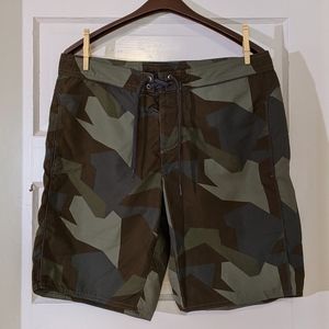 Aether Graphic Print Swim Shorts